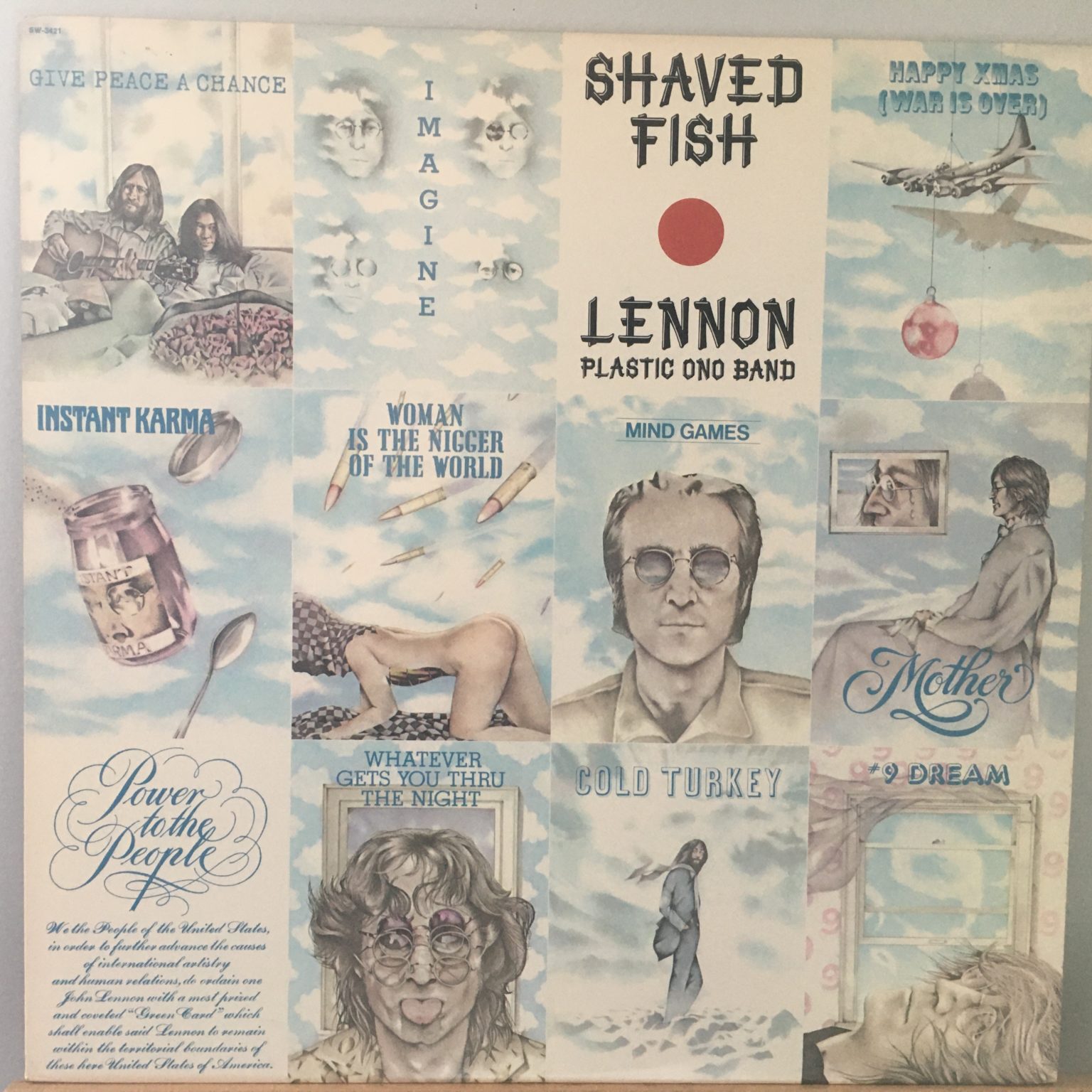 John lennons band on shaved fish