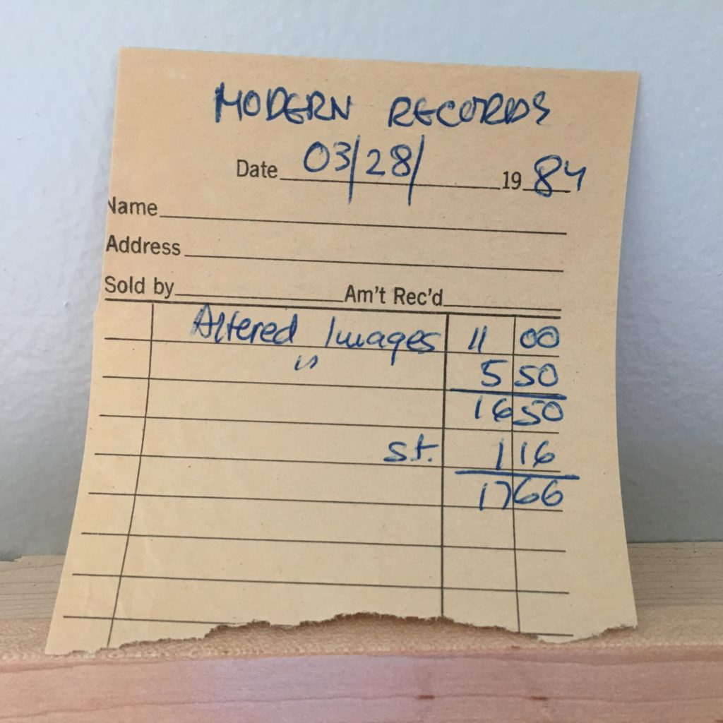 Modern Records Receipt for Bite