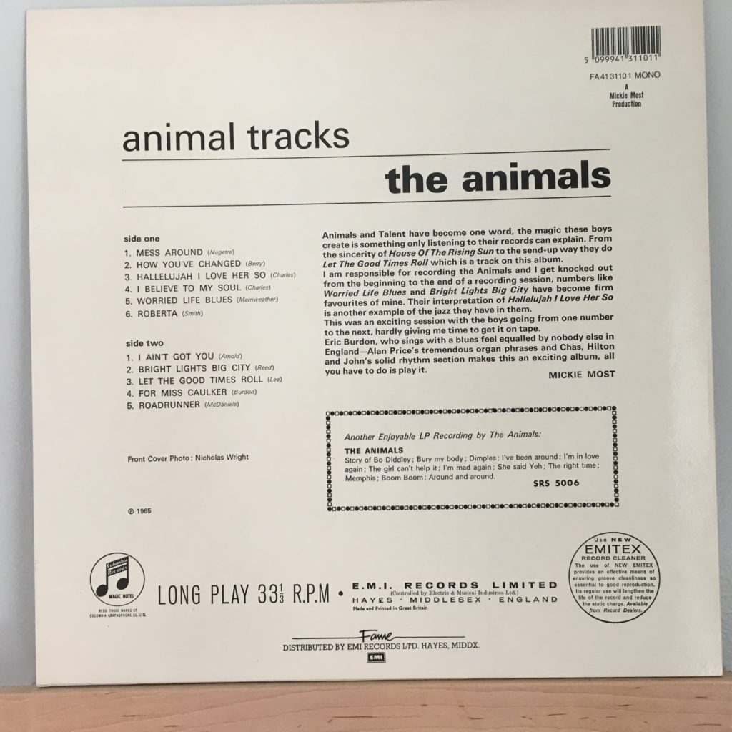 Animal Tracks UK Back Cover