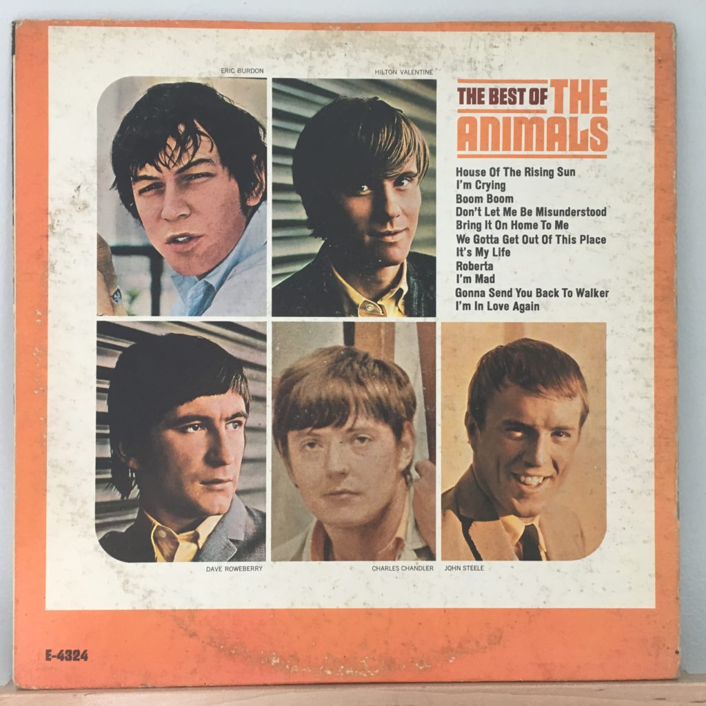 The Best of The Animals Back Cover