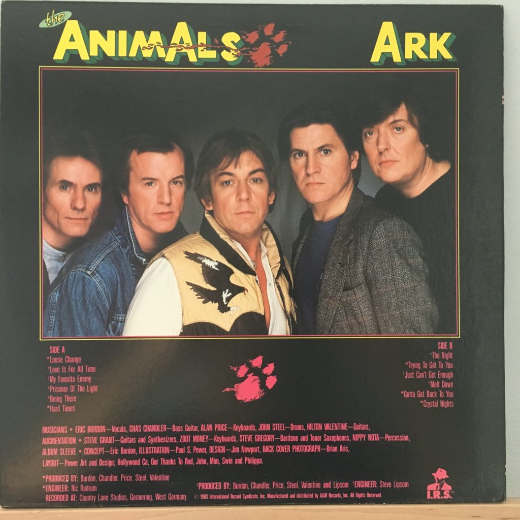 Animals Ark back cover