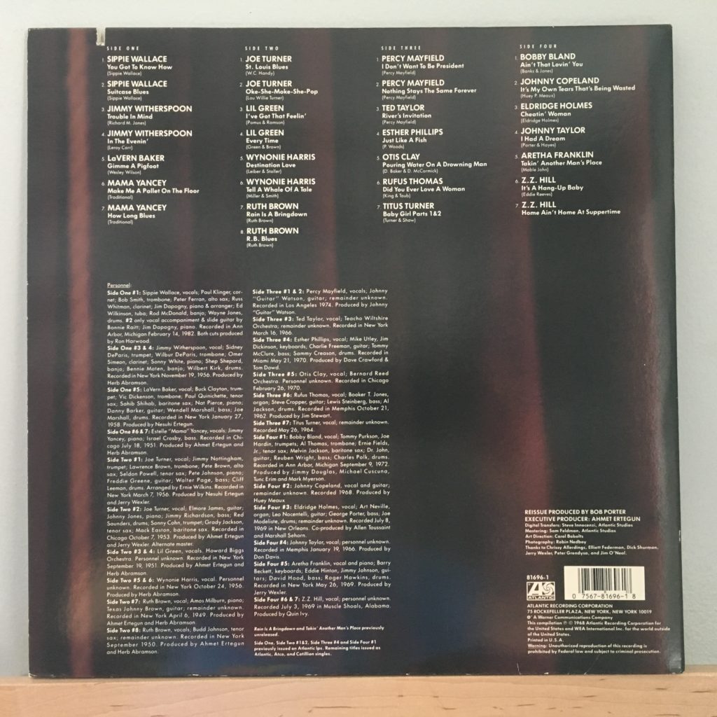 Atlantic Blues: Vocalists back cover