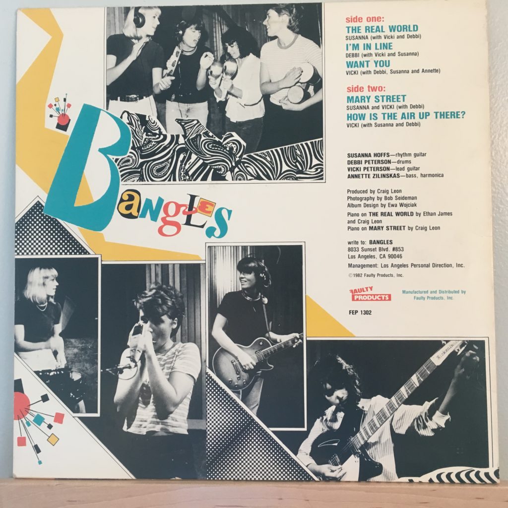 Bangles EP back cover