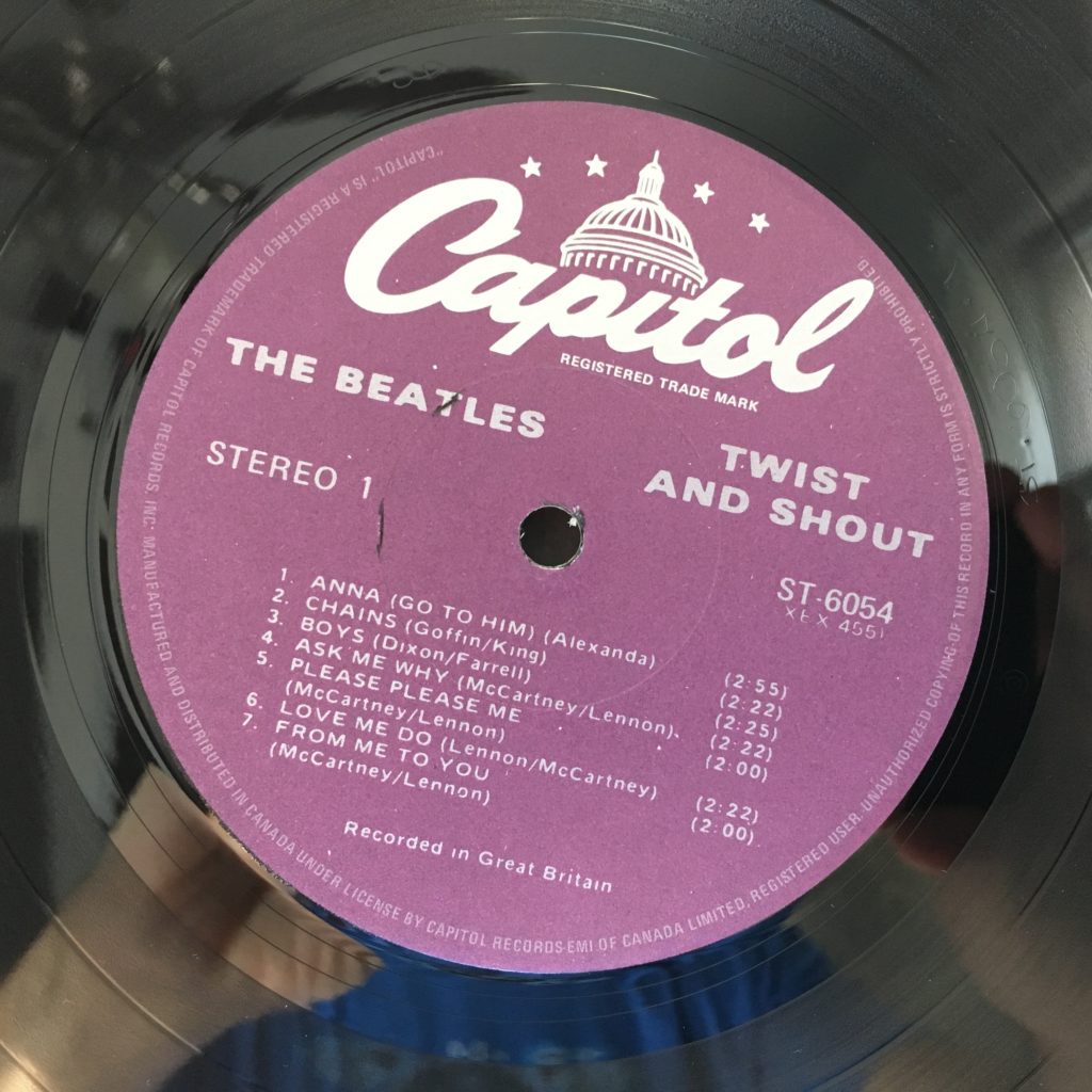 Twist and Shout label