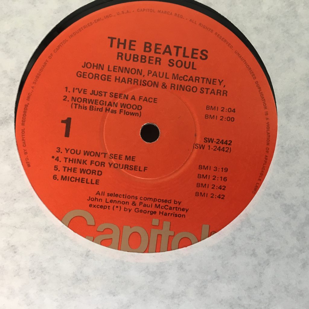 Rubber Soul label