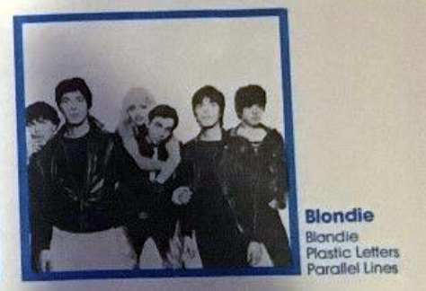 Blondie cutout from Chrysalis sleeve