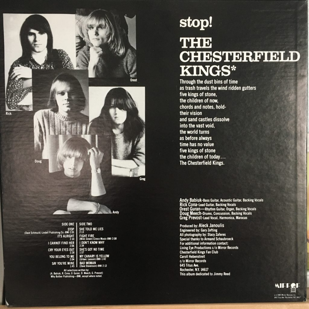 The Chesterfield Kings - Stop!