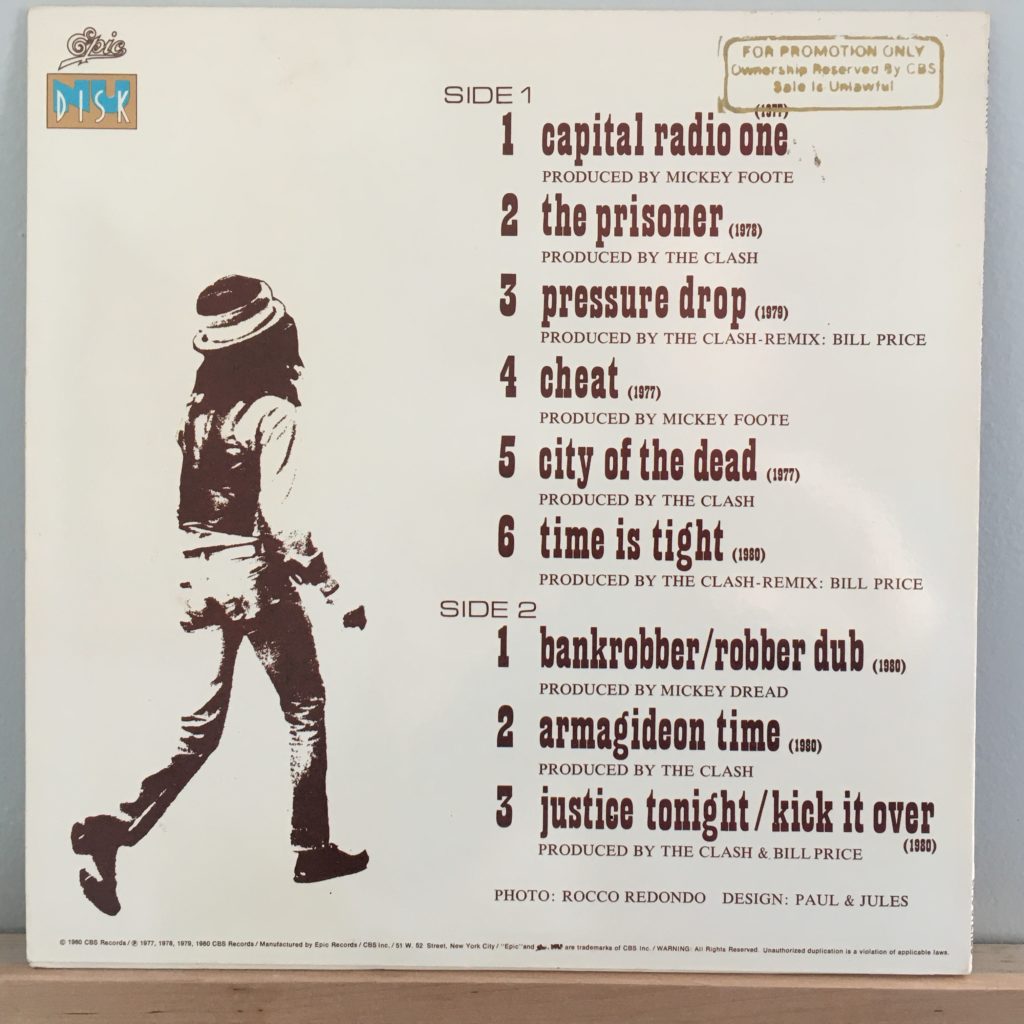 Black Market Clash back cover