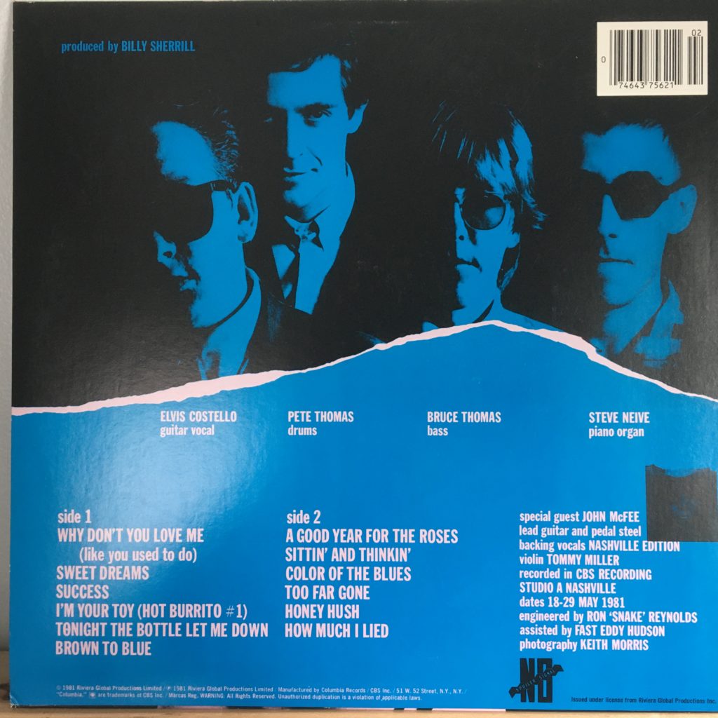 Almost Blue back cover