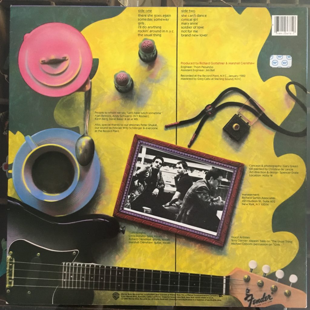 Marshall Crenshaw back cover