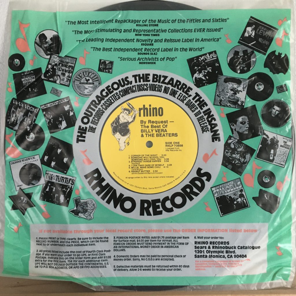 Rhino plastic promo sleeve