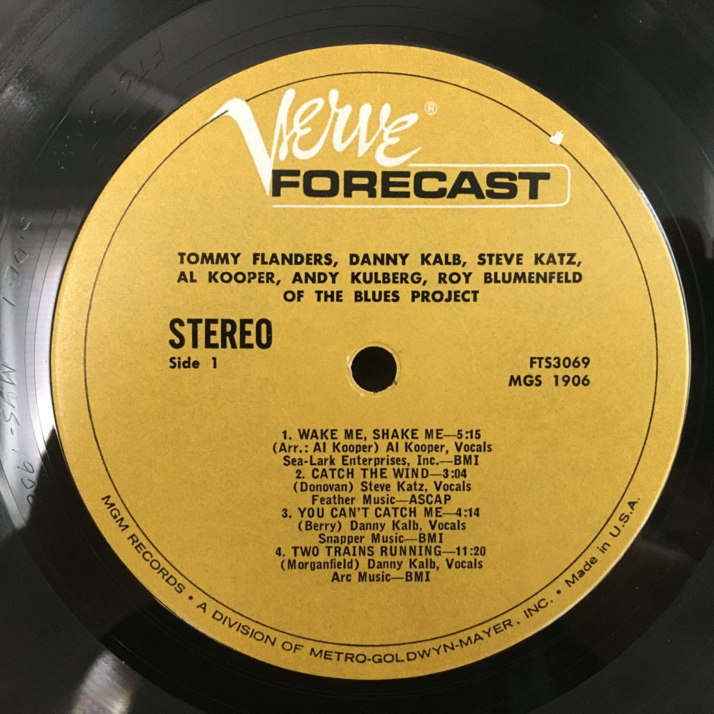 Verve Forecast Label for The Blues Project