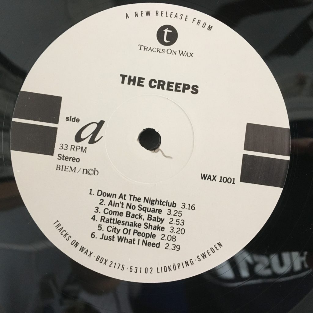 Simple label for The Creeps