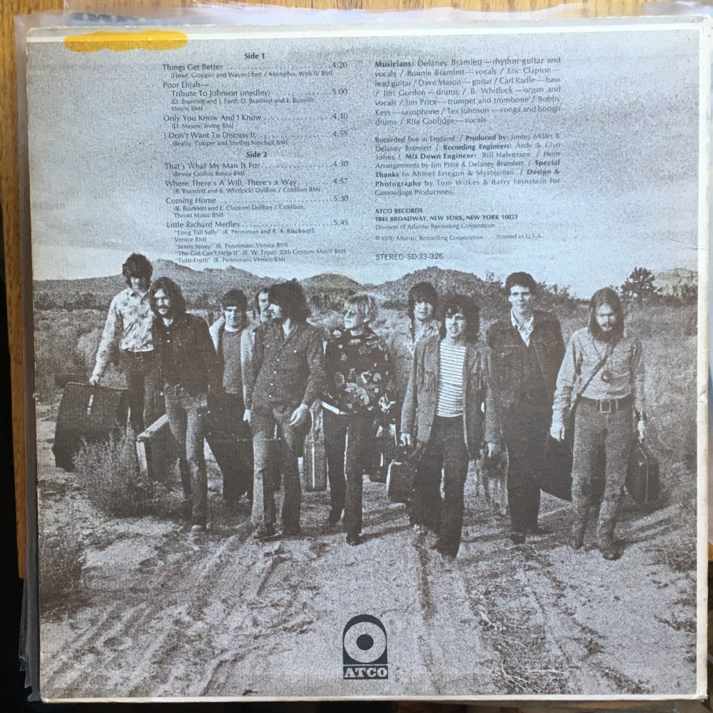 Delaney & Bonnie & Friends back cover