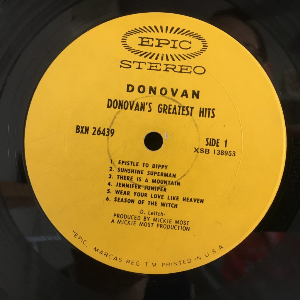 Epic Yellow Label for Donovan