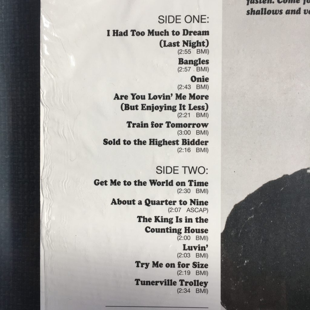 The Rhino reissue of The Electric Prunes contains the proper track order