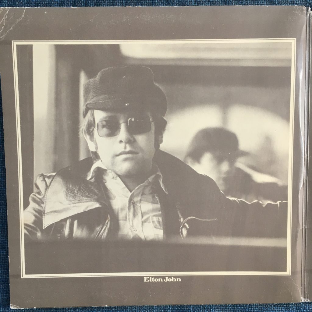 Tumbleweed Connection gatefold photo of Elton