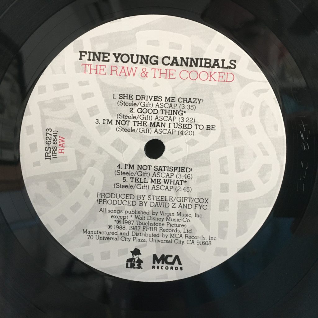 Fine Young Cannibals — The Raw and The Cooked – Vinyl Distractions