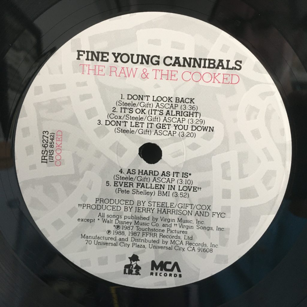 Fine Young Cannibals — The Raw and The Cooked – Vinyl Distractions