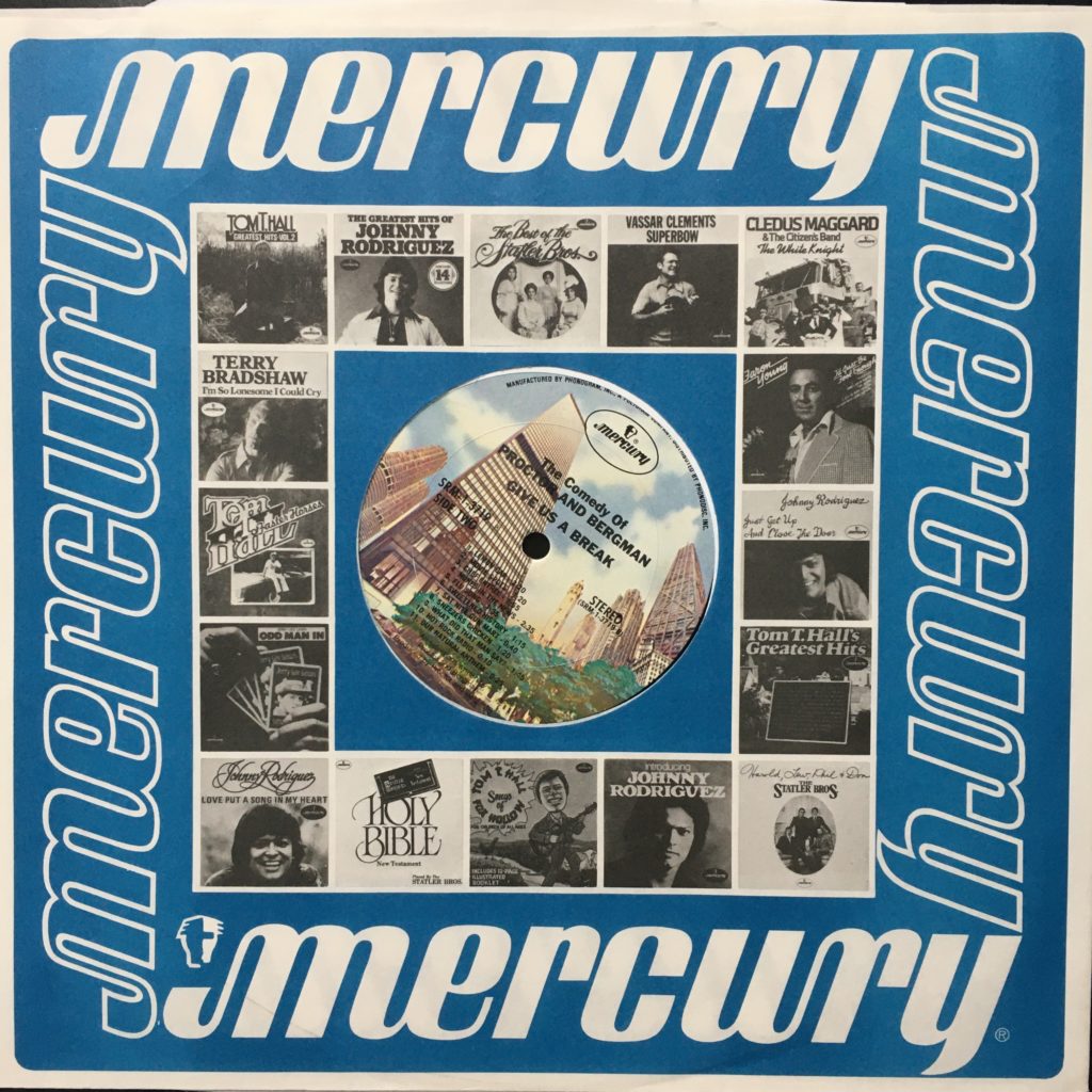 Give Us A Break label and Mercury promo sleeve