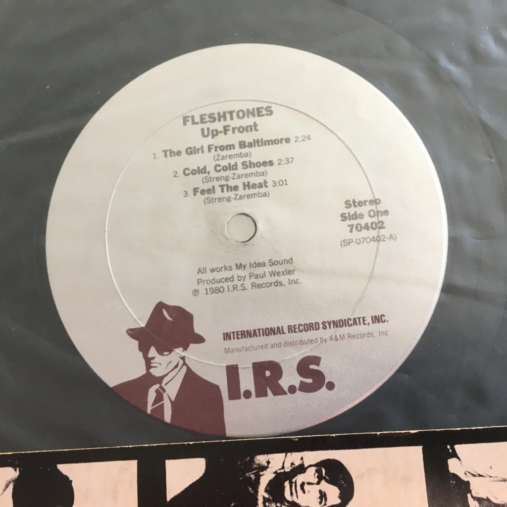Up-Front label