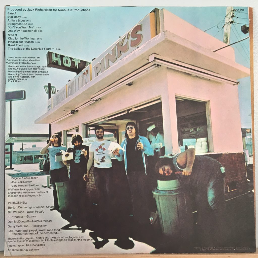 Løse Forstyrre Goodwill The Guess Who – Road Food – Vinyl Distractions