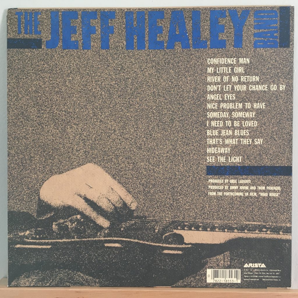 Jeff Healey Band back cover