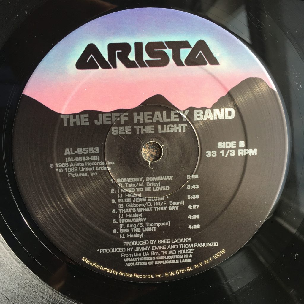 Jeff Healey label