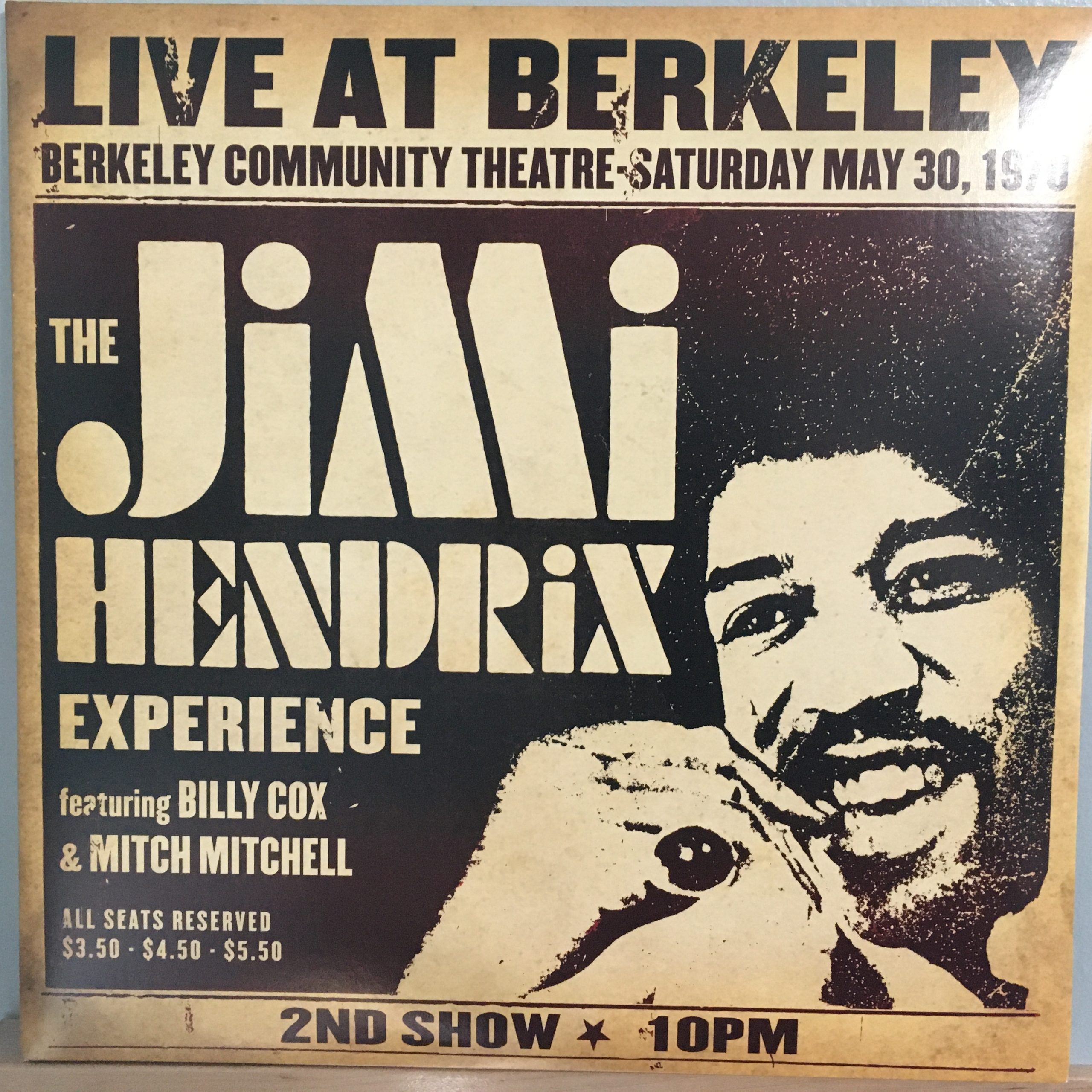 Jimi Hendrix Experience Live at Berkeley front cover