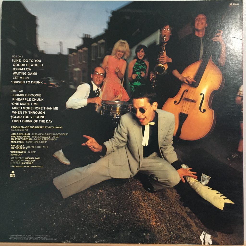 Jools Holland and His Millionaires back cover