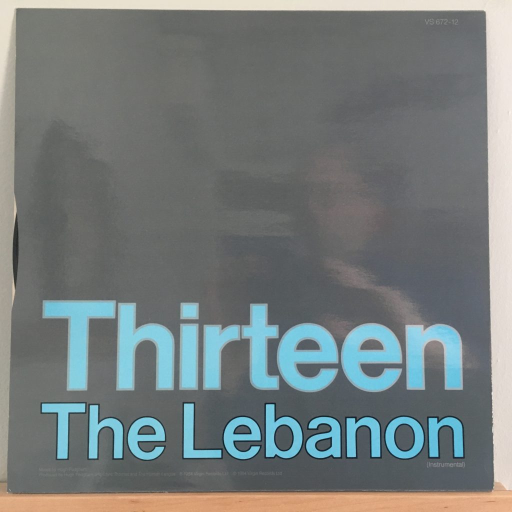 The Lebanon 12" single back cover
