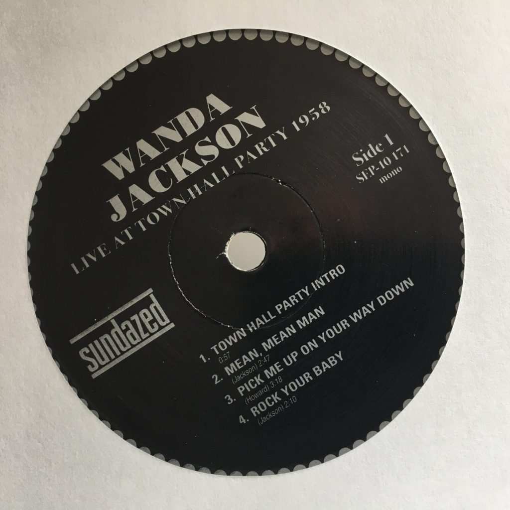 Lovely classic label for Wanda Jackson