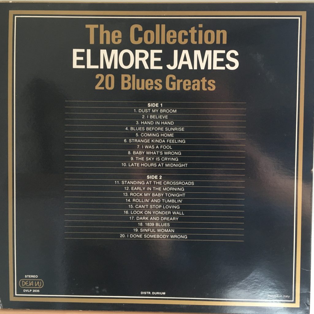 Elmore James Collection back cover