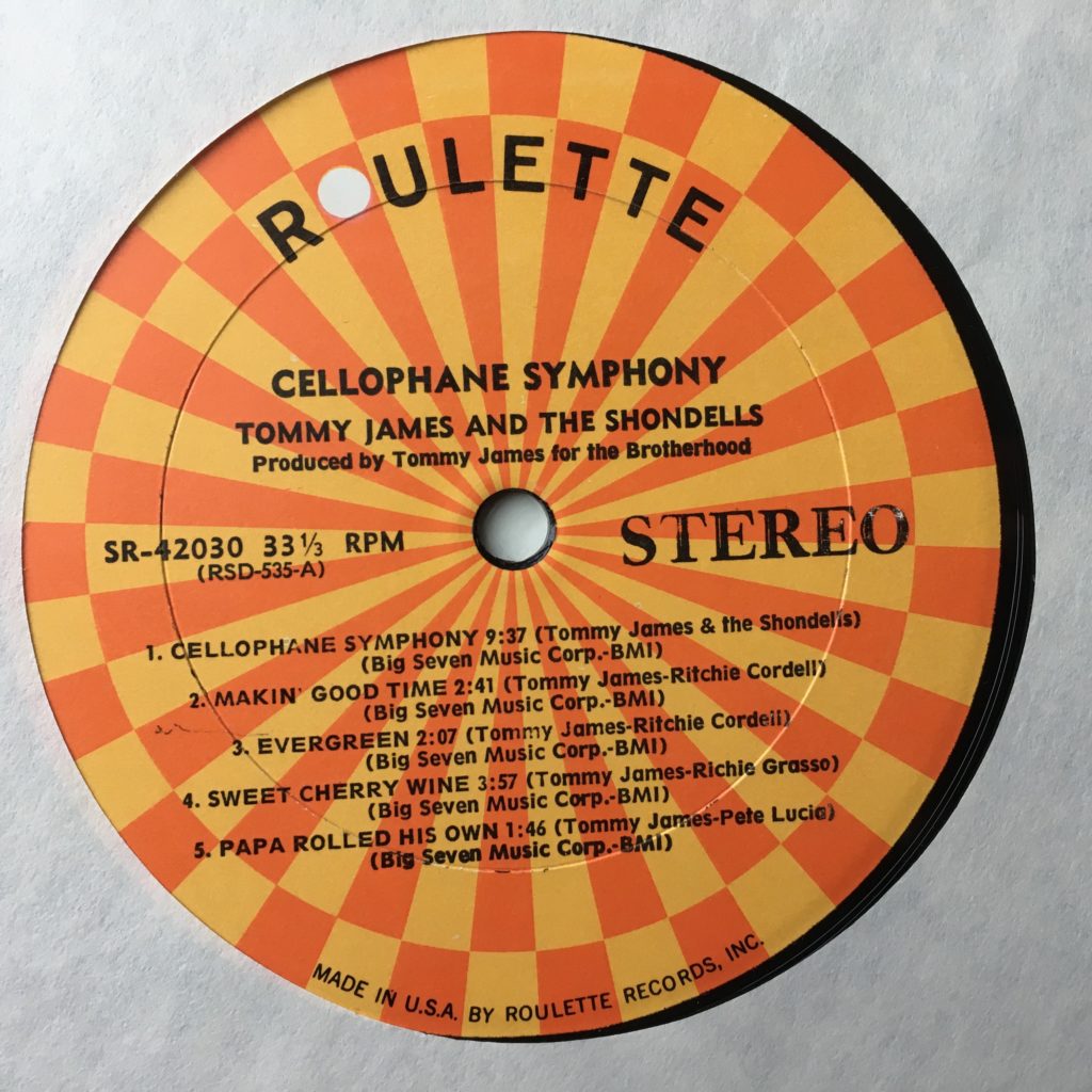 Roulette label Cellophane Symphony