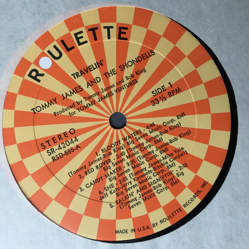 Travelin' Roulette label