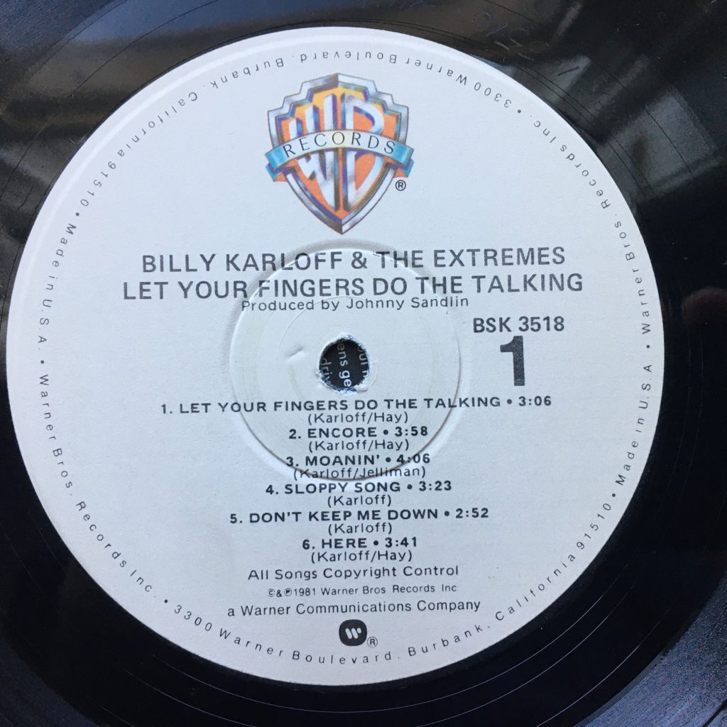 Billy Karloff label