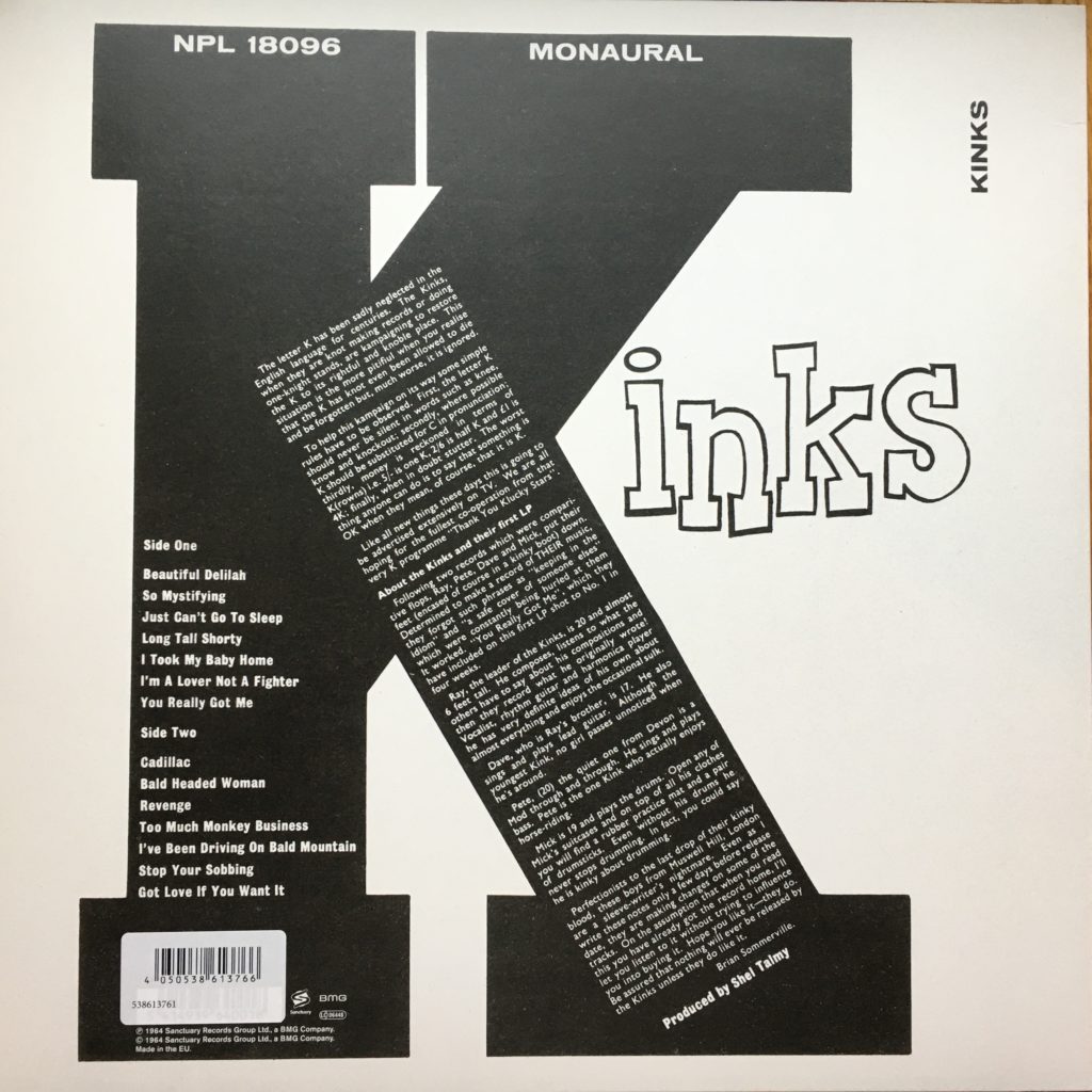 Kinks back cover