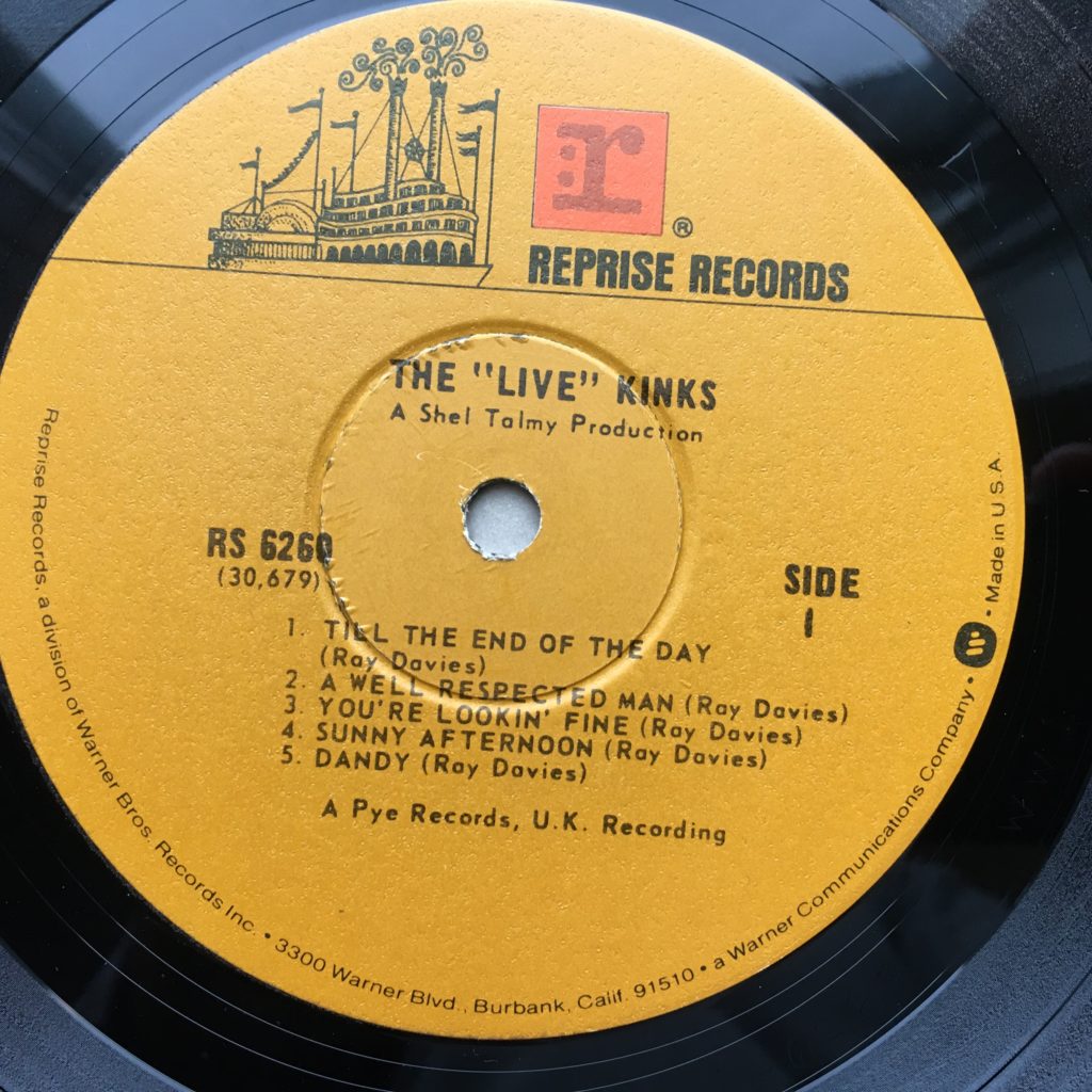 The Live Kinks Label