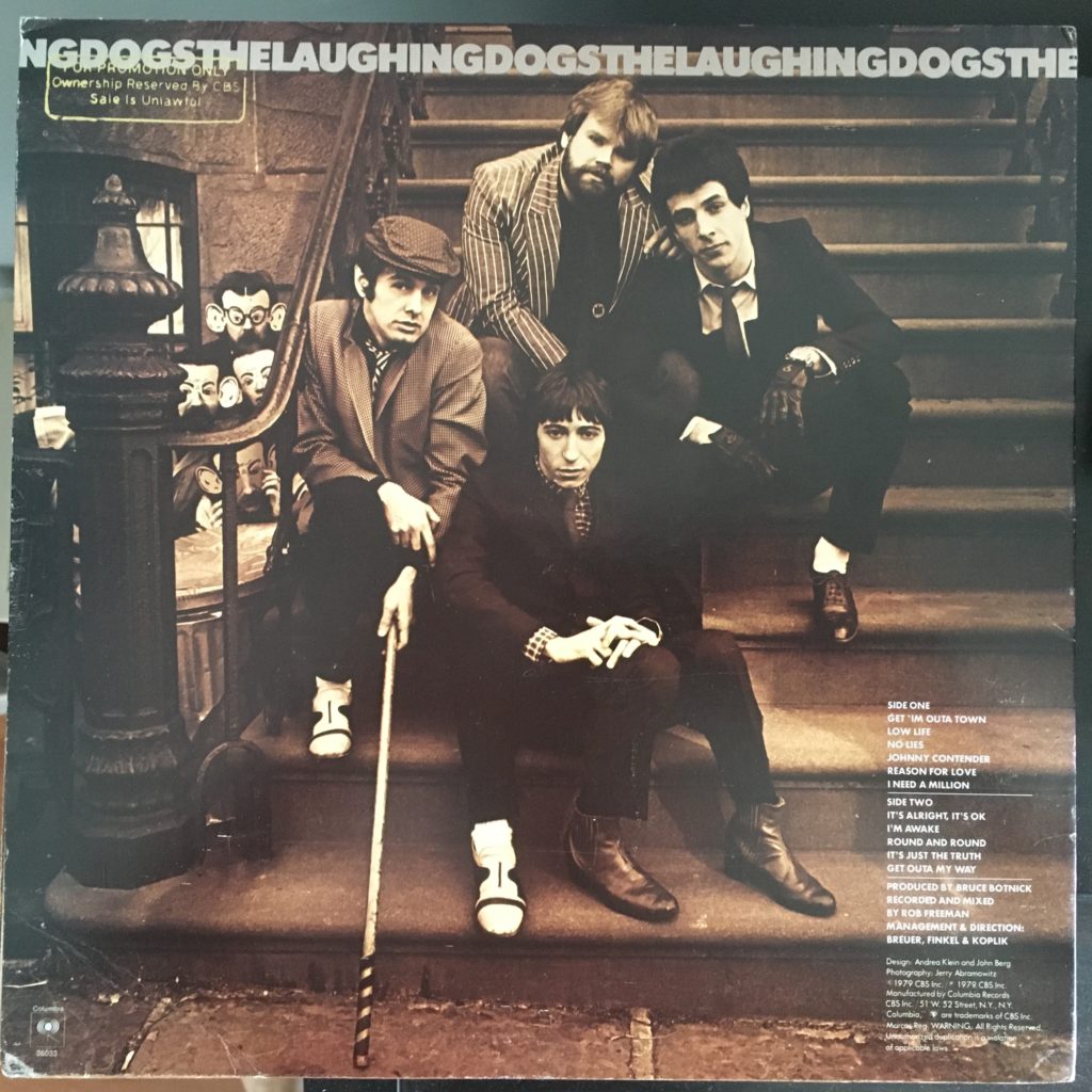 The Laughing Dogs back cover