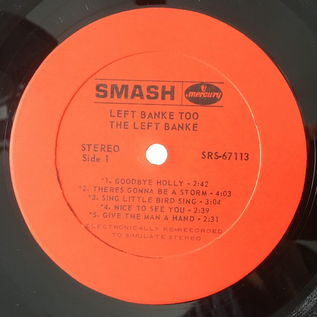 The Left Banke Too Smash label