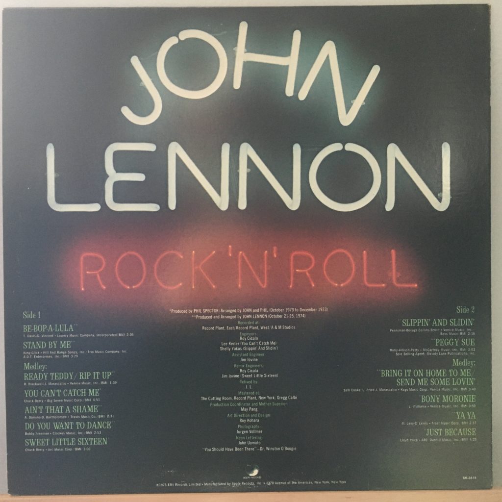 Rock 'n' Roll back cover