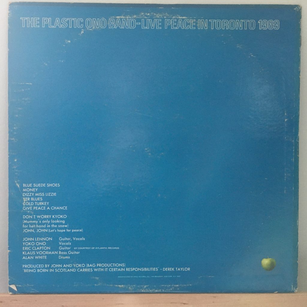Live Peace back cover