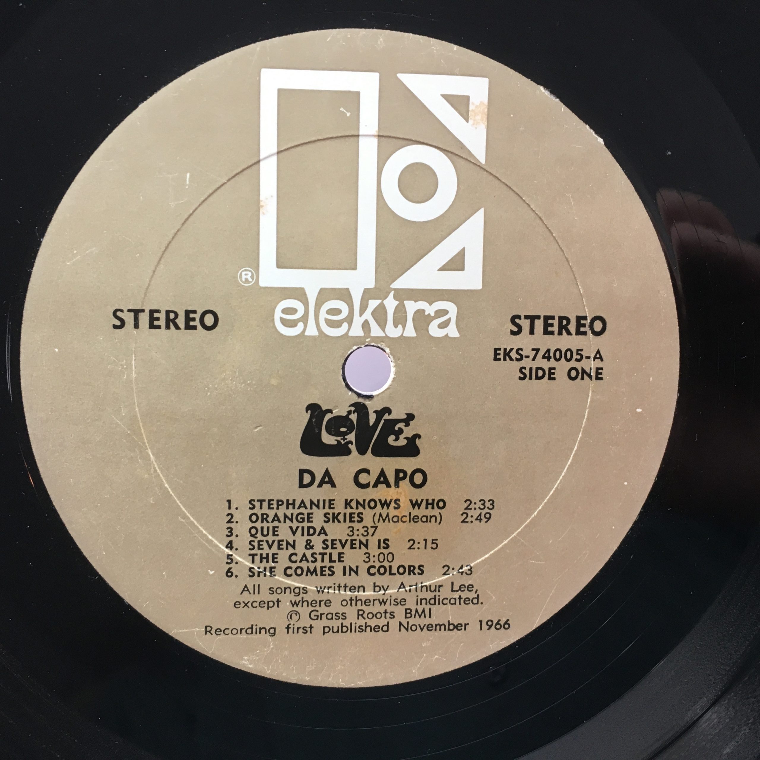 kristen anden websted Love — Da Capo – Vinyl Distractions