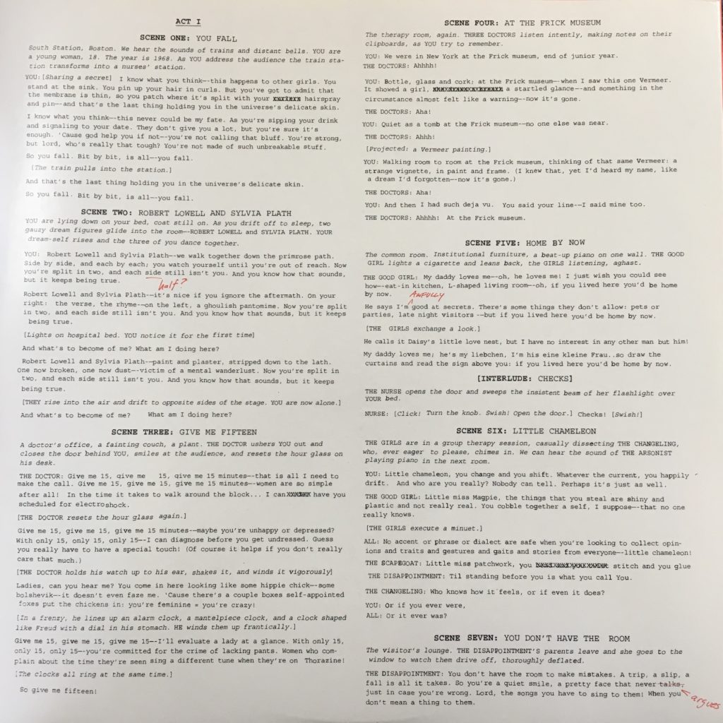 Queens of the Summer hotel lyric sleeve
