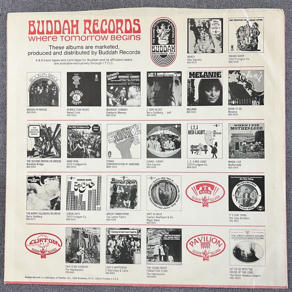 Buddah Records promo sleeve