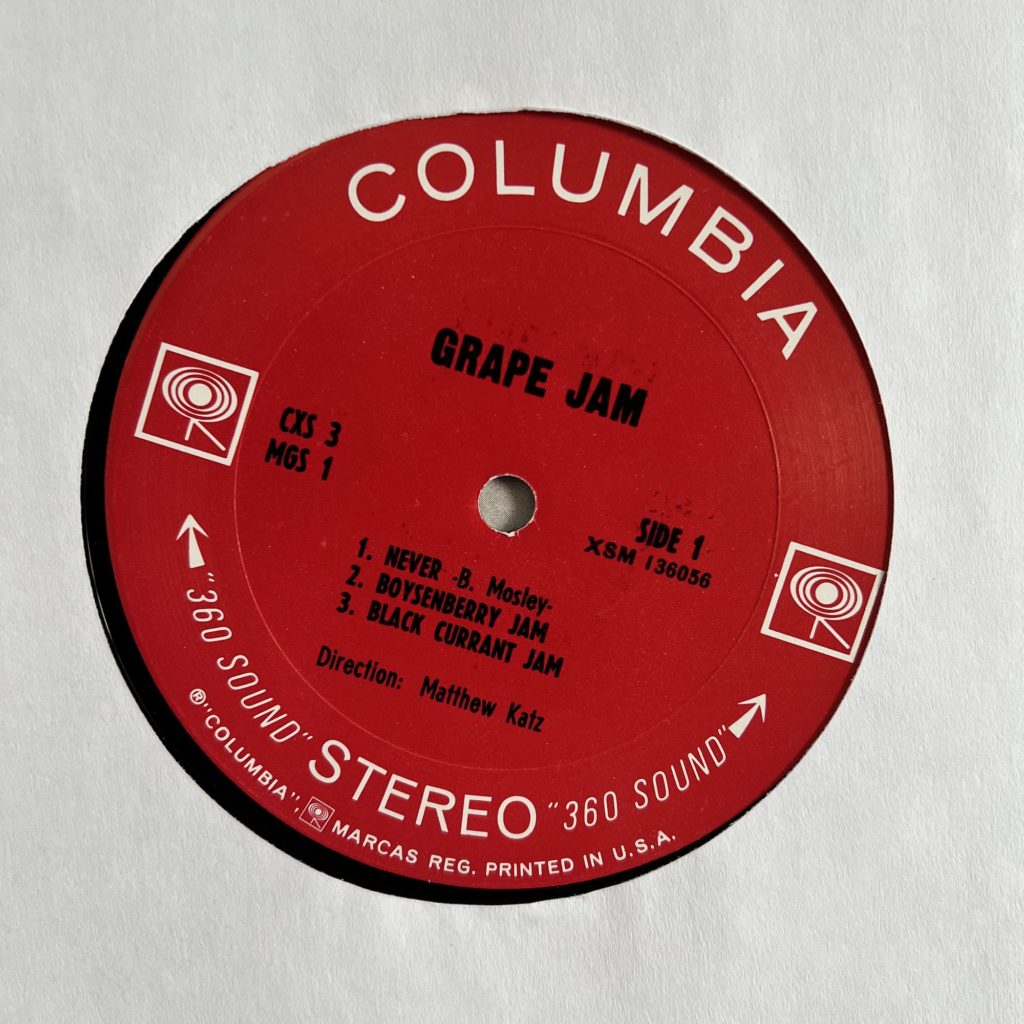 Grape Jam label