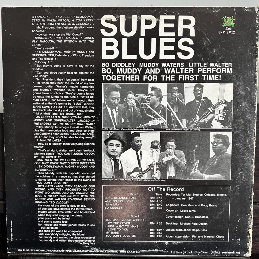 Super Blues back cover