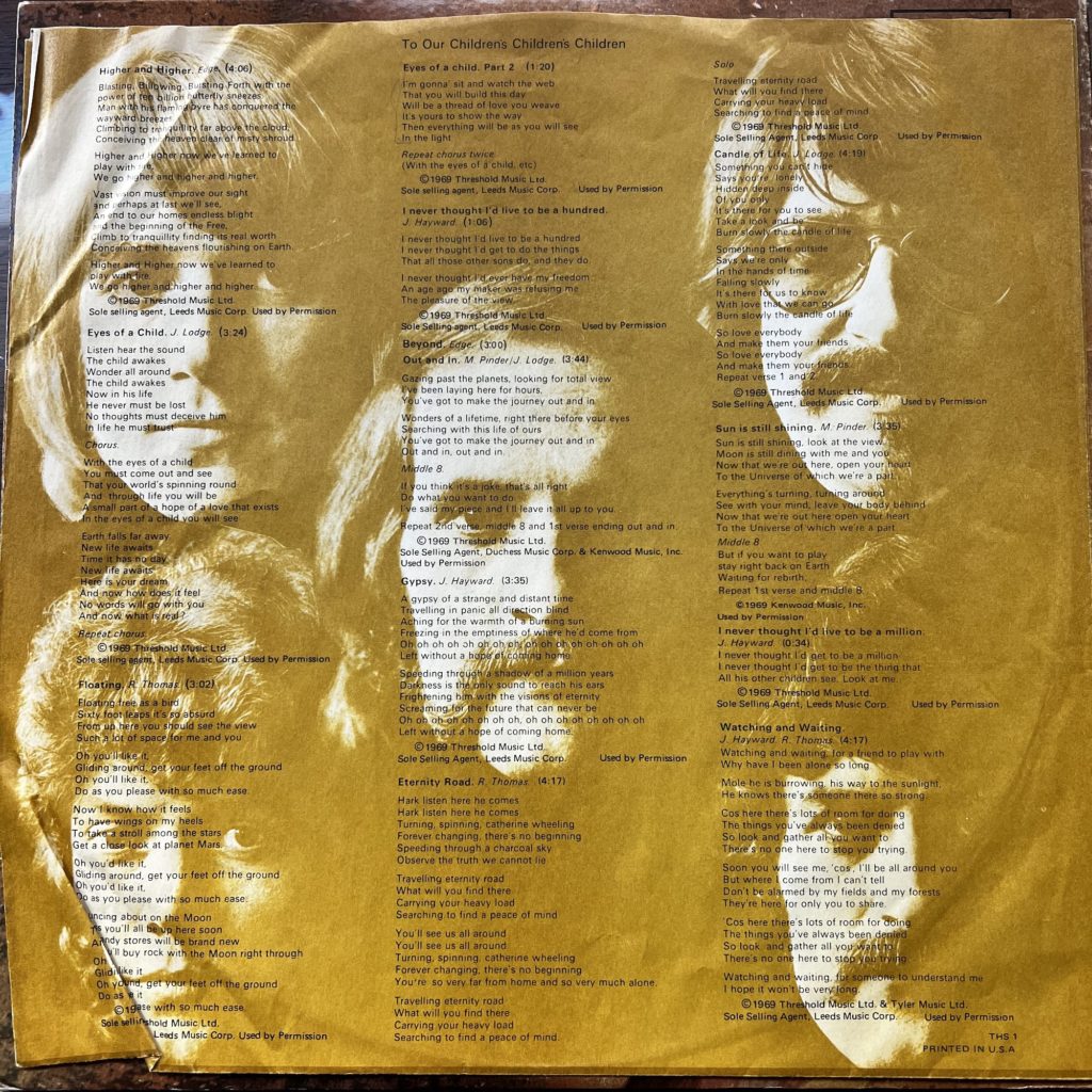 Lyric sleeve, looking as 1969 as it gets