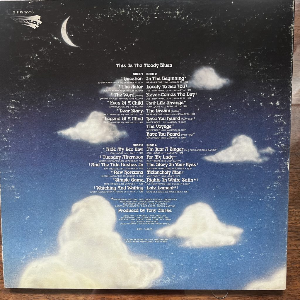 This Is The Moody Blues back cover