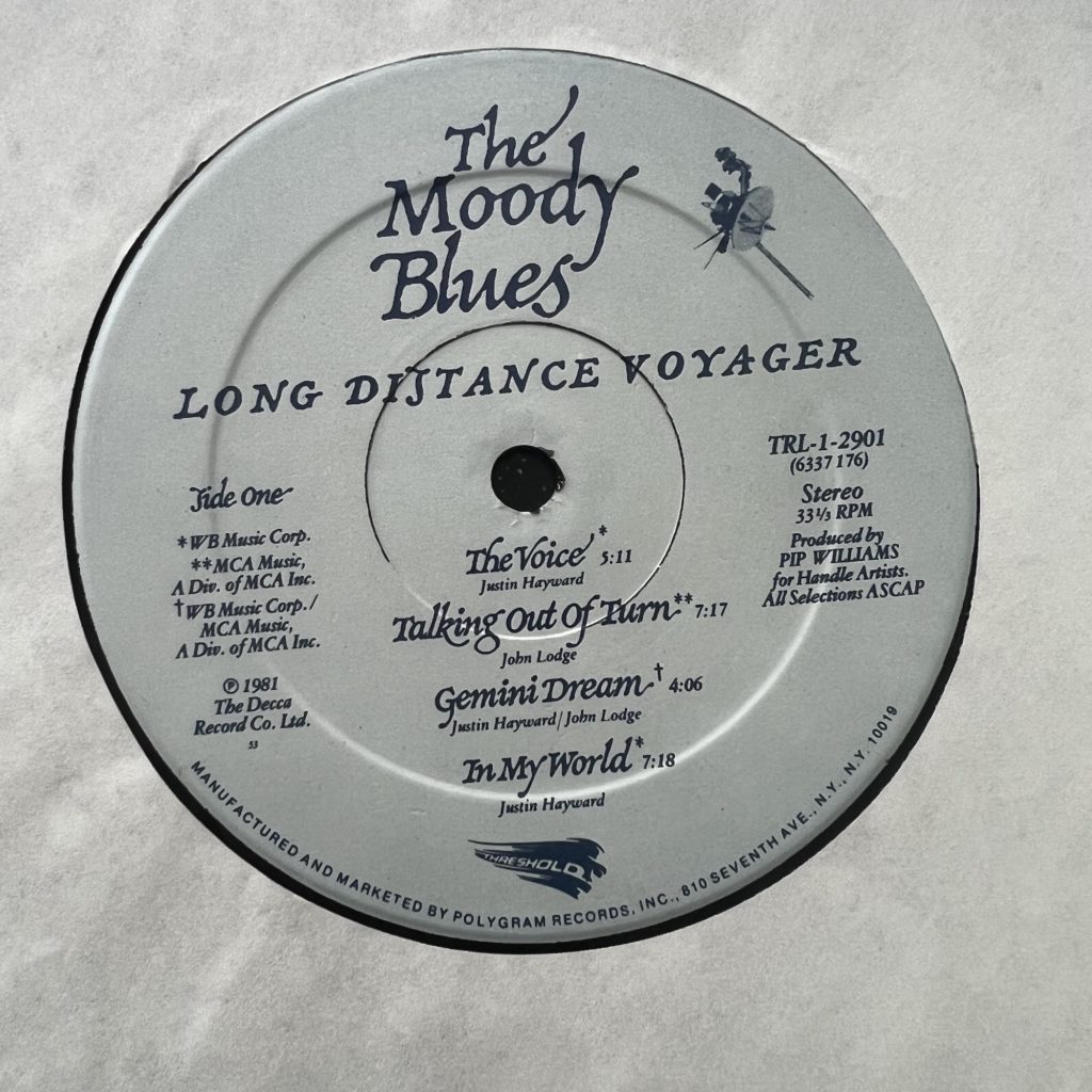 Long Distance Voyager label